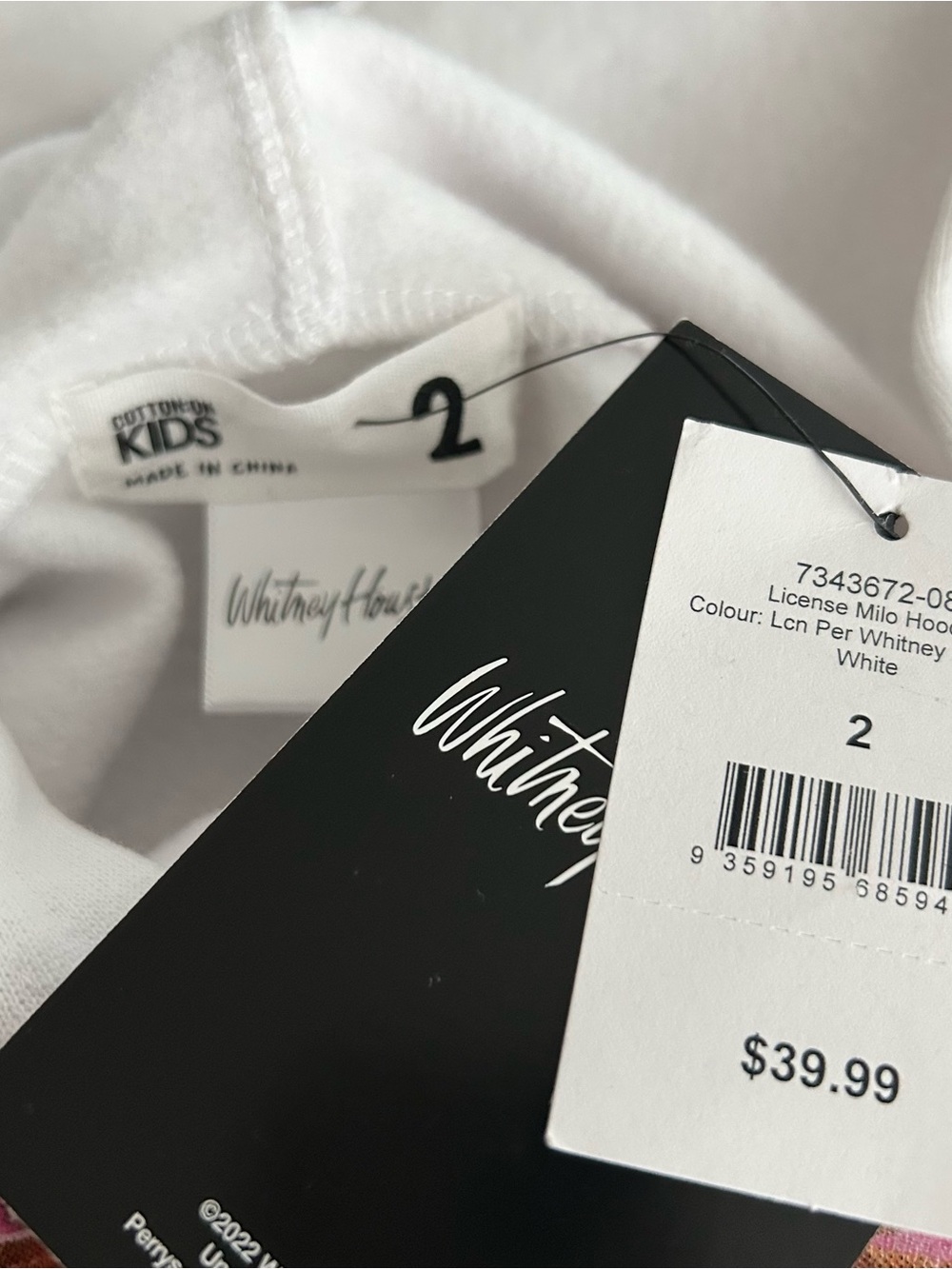 Cotton On White Kids Whitney Houston Graphic Hoodie - Picture 4 of 4